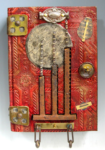 Three Chimneys - altered book copyright Ray Papka
